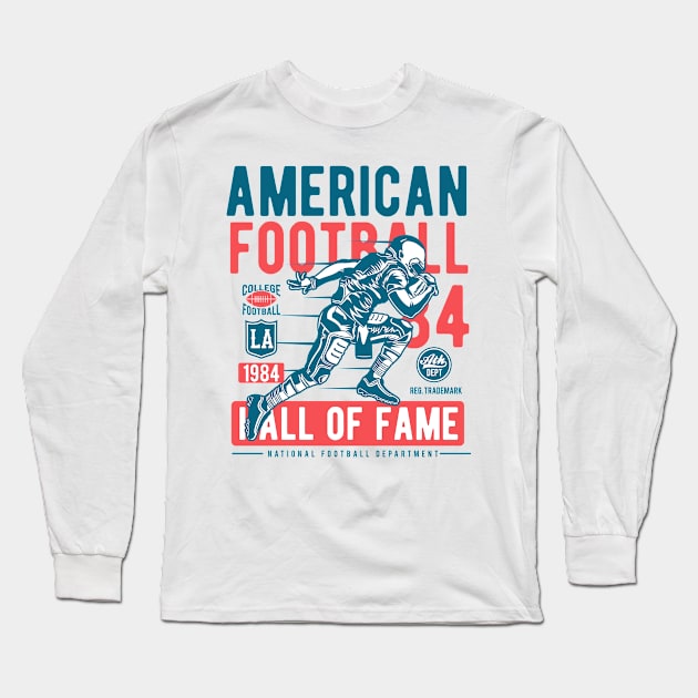 American Football Long Sleeve T-Shirt by PaunLiviu